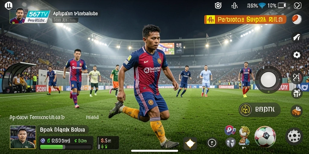 Gameplay Football yang seru dengan 567TV.