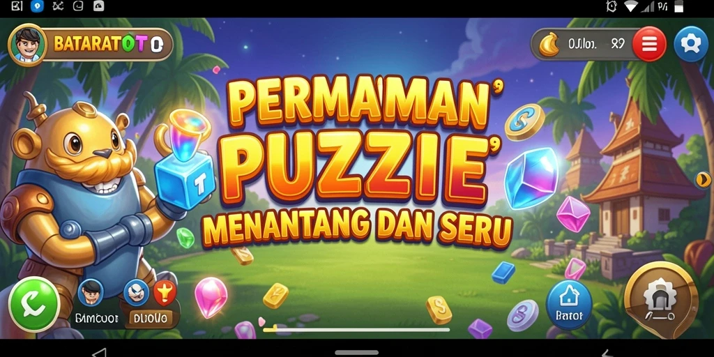 Tampilan gameplay BATARATOTO dengan variasi puzzle yang menarik.