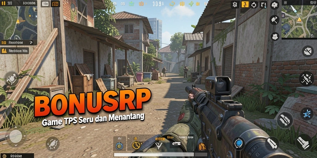 Tampilan gameplay intens dari BONUSRP yang penuh aksi.