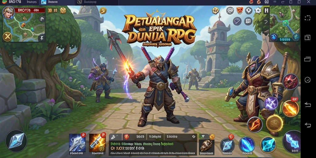 Tampilan gameplay seru di BRO178 dengan aksi RPG yang mendebarkan.