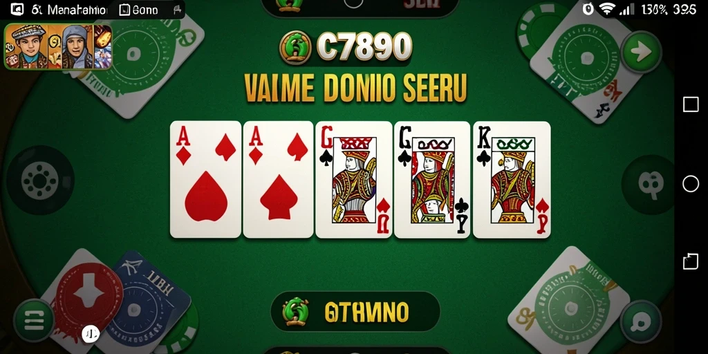 Screenshot gameplay C7890 yang menampilkan keseruan permainan Domino.