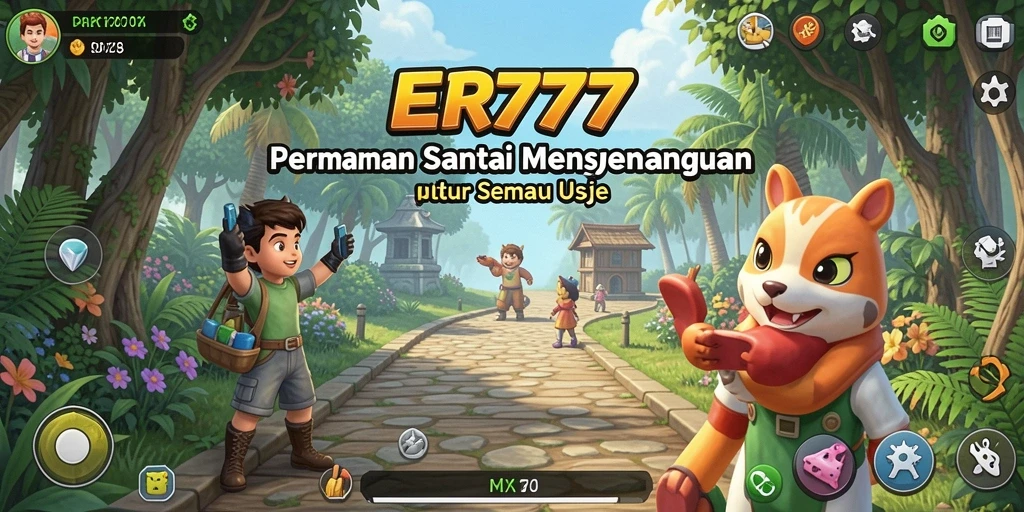 Screenshot menunjukkan gameplay seru dan interaktif dari ER777.