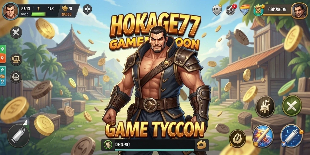 Screenshot HOKAGE77 menunjukkan aksi seru dalam membangun kerajaan bisnis.