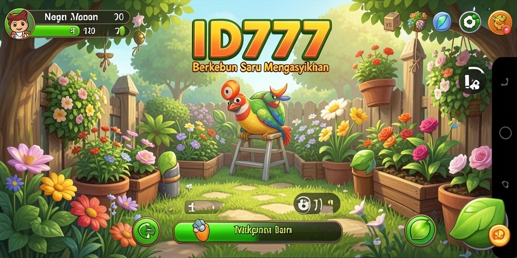 Tampilan gameplay seru dalam berkebun di ID777.