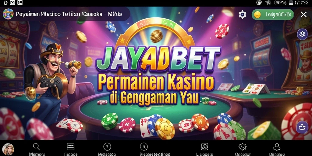 Screenshot JAYABET menampilkan gameplay Kasino yang seru.