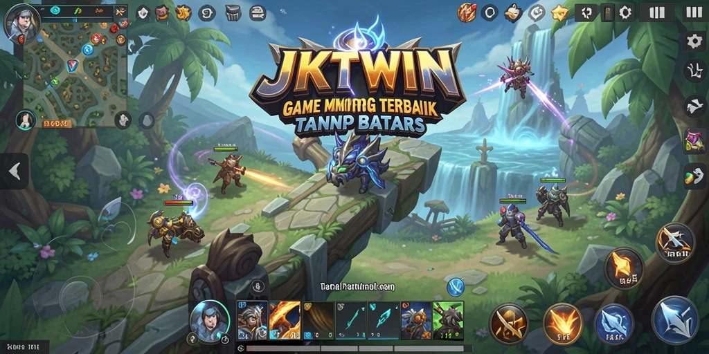 Screenshot JKTWIN menampilkan aksi pertarungan seru dalam dunia MMORPG.