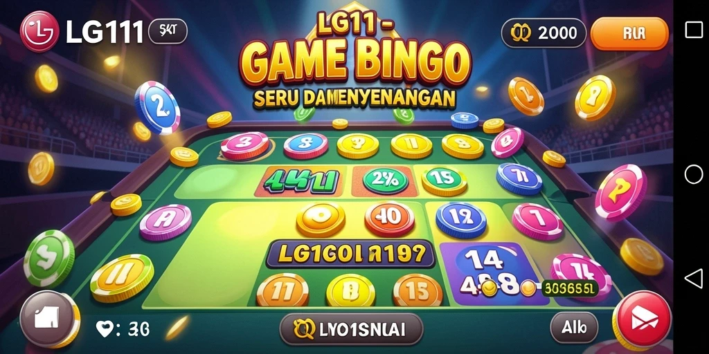 Screenshot gameplay LG111 menampilkan pengalaman seru bermain Bingo.