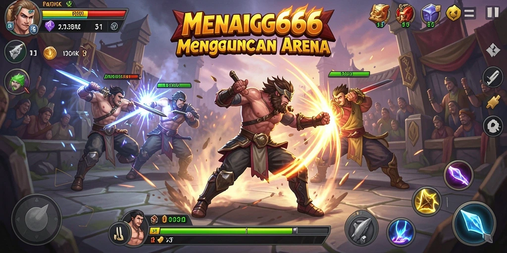 Tampak seru dengan pertarungan penuh aksi di arena.