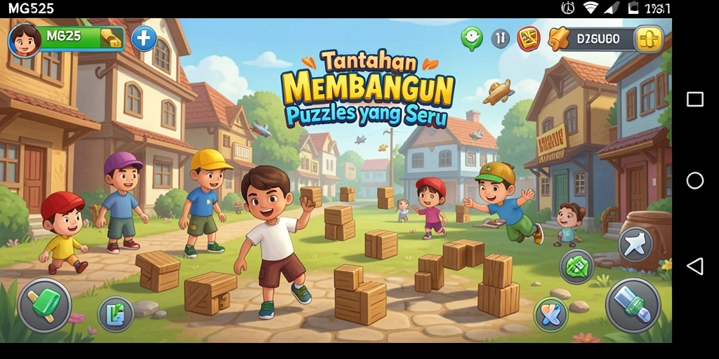 Tampilan gameplay MG525 menampilkan potongan puzzle yang menarik.