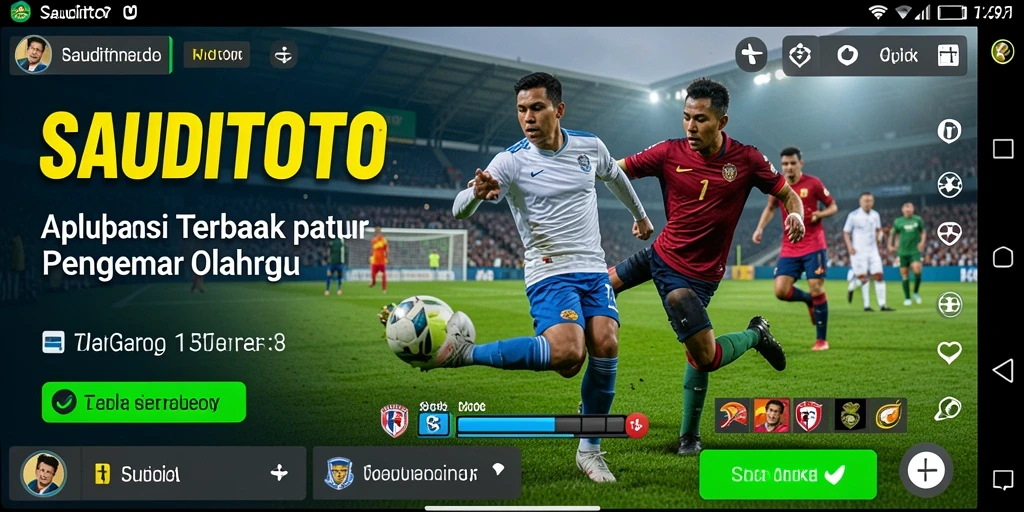 Tampilan gameplay yang menampilkan fitur olahraga interaktif.