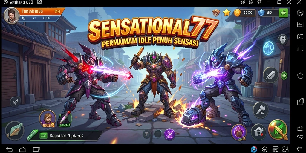 Tampilan gameplay SENSATIONAL77 yang menenangkan dan menarik.