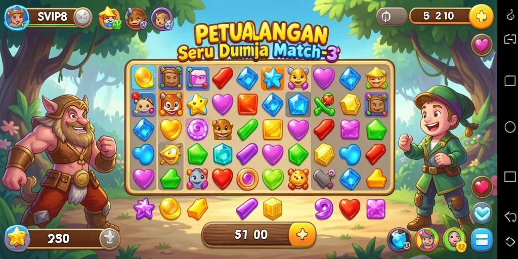 Menampilkan gameplay seru dan penuh warna dari SVIP8.